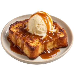 Brioche perdue caramel beurre salé