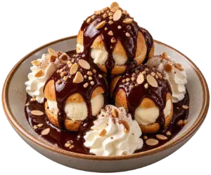 Profiteroles au chocolat